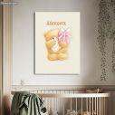 Kids canvas print Bear friends girly