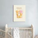 Kids canvas print Bear friends girly