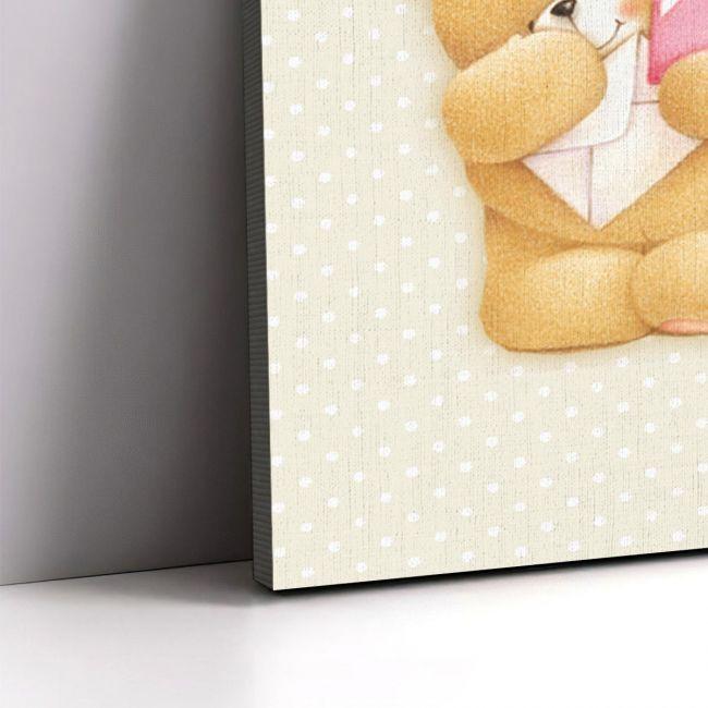 Kids canvas print Bear friends girly