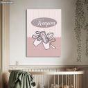 Kids canvas print, ballerina shoes