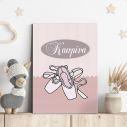 Kids canvas print, ballerina shoes
