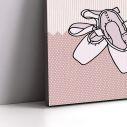 Kids canvas print, ballerina shoes