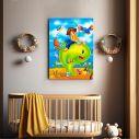 Kids canvas print The fishing boy