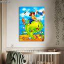 Kids canvas print The fishing boy