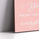 Kids canvas print Now we have everything girly