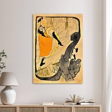 Πίνακας ζωγραφικής The performance of Jane Avril, Henri de Toulouse Lautrec