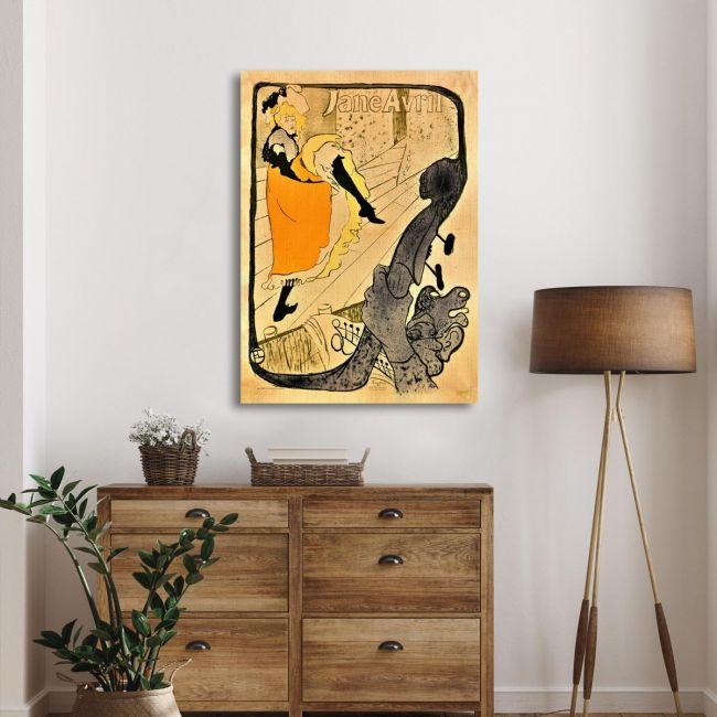 Πίνακας ζωγραφικής The performance of Jane Avril, Henri de Toulouse Lautrec