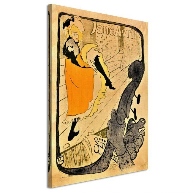 Canvas print The performance of Jane Avril, Henri de Toulouse Lautrec