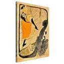 Canvas print The performance of Jane Avril, Henri de Toulouse Lautrec
