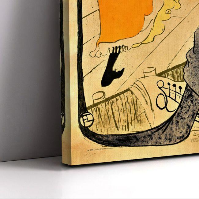 Canvas print The performance of Jane Avril, Henri de Toulouse Lautrec