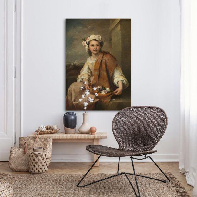 Canvas print The flower girl, Murillo B.E, Murillo E