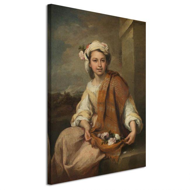 Canvas print The flower girl, Murillo B.E, Murillo E