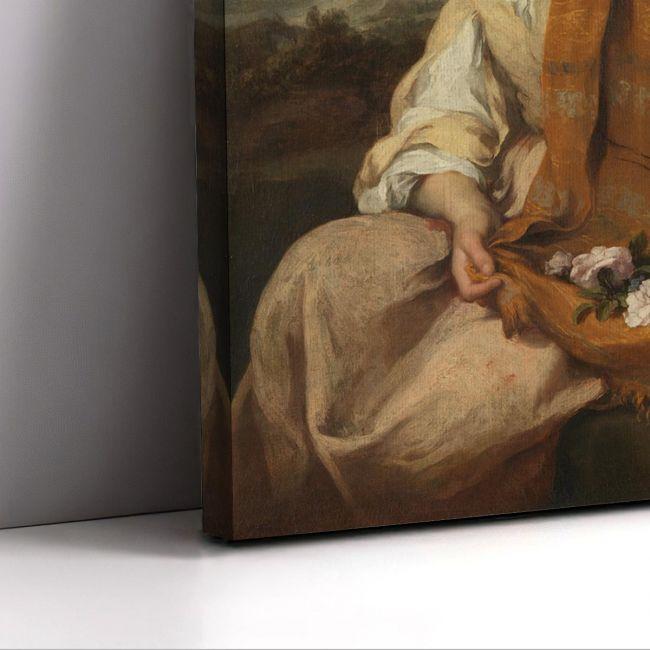 Πίνακας ζωγραφικής The flower girl, Murillo B.E, Murillo E