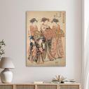Canvas print The courtesans Maizumi, Torii Kiyonaga