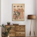 Canvas print The courtesans Maizumi, Torii Kiyonaga