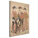 Canvas print The courtesans Maizumi, Torii Kiyonaga