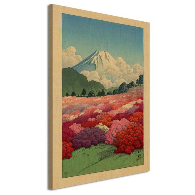 Πίνακας ζωγραφικής View of Mt. Fuji from an azalea garden, Kawase Hasui