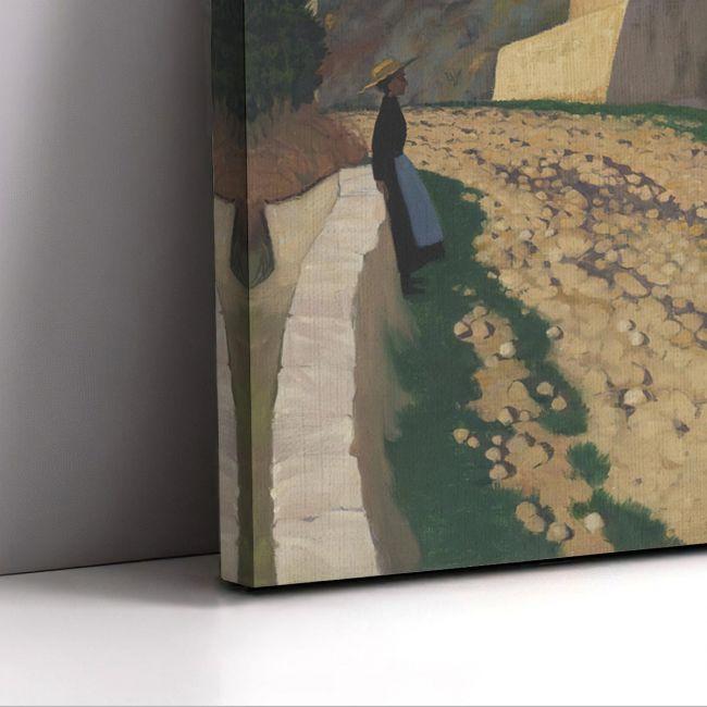 Πίνακας ζωγραφικής Road at St Paul, Vallotton F, κάδρο, μαύρη κορνίζα, μακρινό