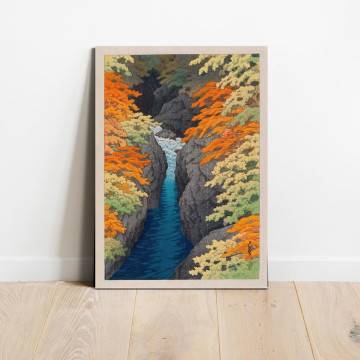 Canvas print Agatsuma gorge, Kawase Hasui