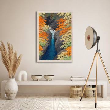 Canvas print Agatsuma gorge Kawase Hasui Framed canvas View 1 2