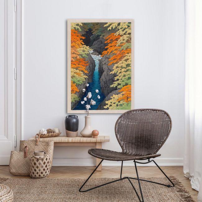 Canvas print Agatsuma gorge, Kawase Hasui