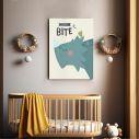 Kids canvas print I don't bite