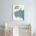 Kids canvas print I don't bite
