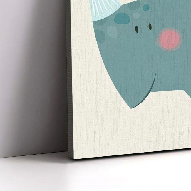 Kids canvas print I don't bite