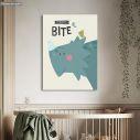 Kids canvas print I don't bite