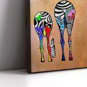 Πίνακας σε καμβά Pop art zebras, τρίπτυχος