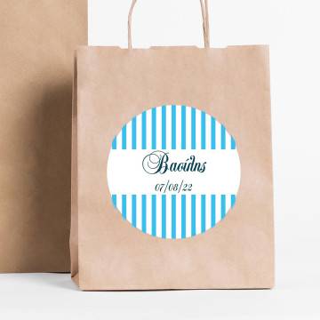 Sticker label Stripes vertical 2