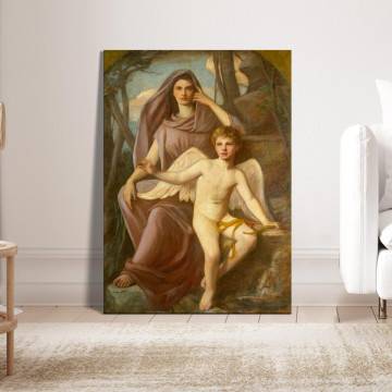 Canvas print Eros and Musa, Henry Oliver Walker