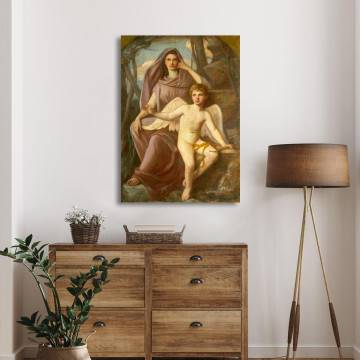 Canvas print Eros and Musa Henry Oliver Walker Framed canvas View 1 2