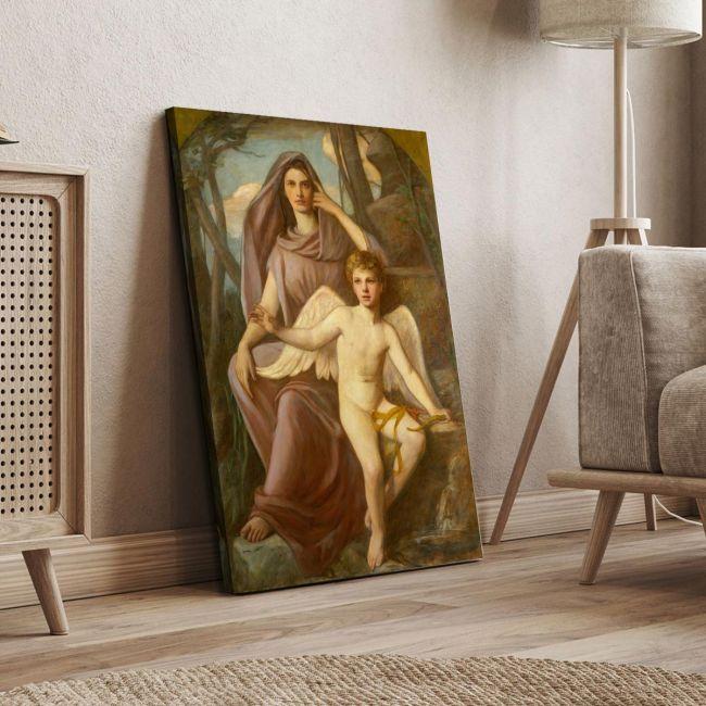 Πίνακας ζωγραφικής Eros and Musa, Henry Oliver Walker