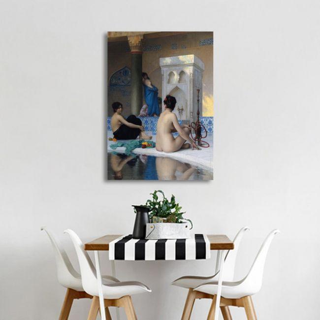 Canvas print In the bath, Jean-Leon Gerome