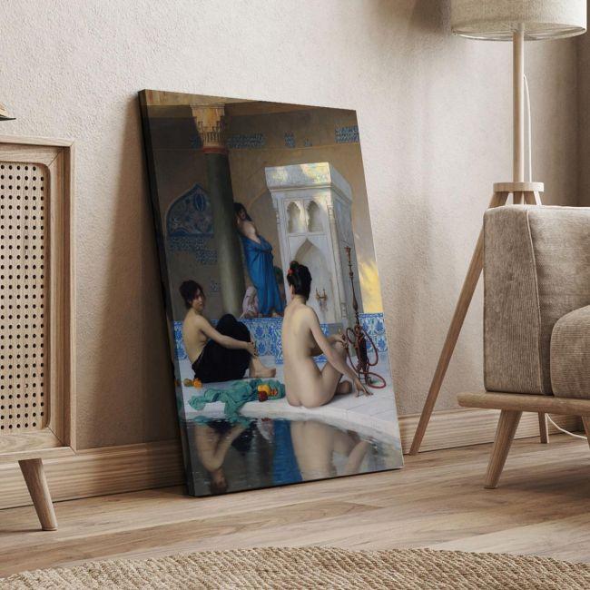 Canvas print In the bath, Jean-Leon Gerome