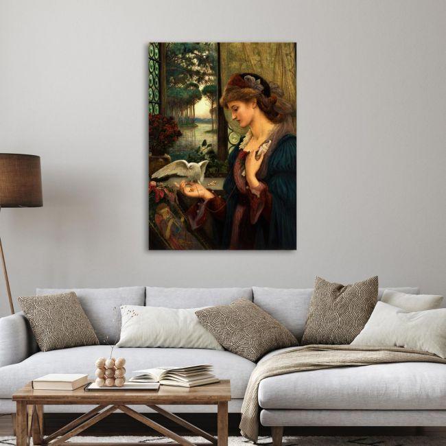 Canvas print Love's messenger, Marie Spartali Stillman