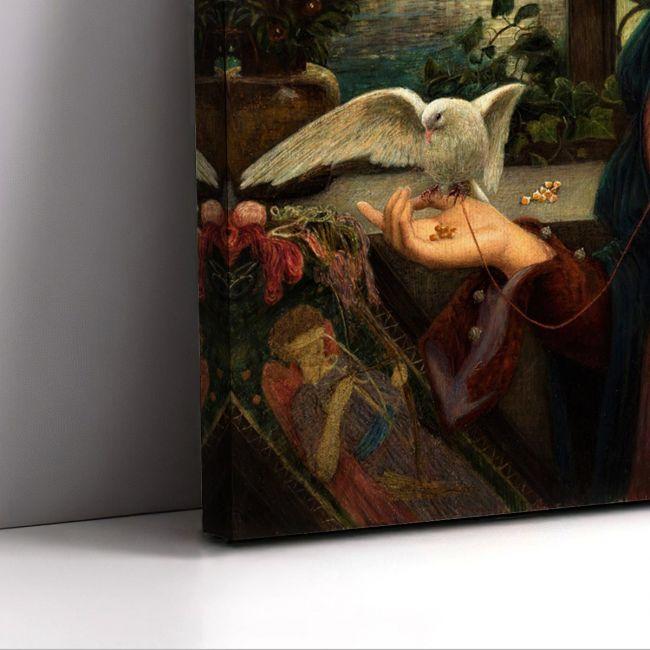 Canvas print Love's messenger, Marie Spartali Stillman