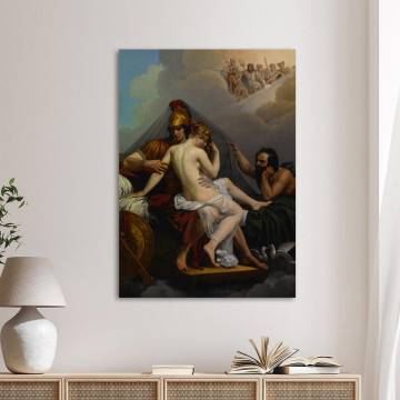 Canvas print Mars and Venus surprised by Vulcan, Guillemot A.C.