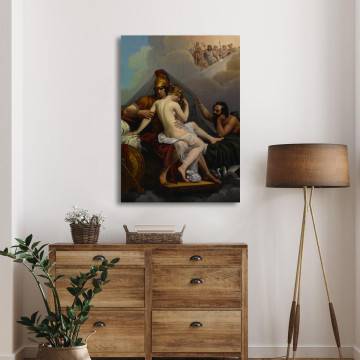 Canvas print Mars and Venus surprised by Vulcan Guillemot A.C. Framed canvas View 1 2