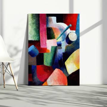 Πίνακας ζωγραφικής Colored composition of forms, Macke A.