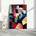 Canvas print Colored composition of forms, Macke A.
