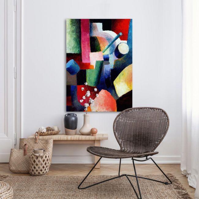 Πίνακας ζωγραφικής Colored composition of forms, Macke A.