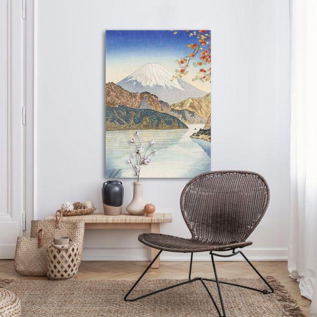 Canvas print Mount Fuji at Lake Ashino, Koichi Okada