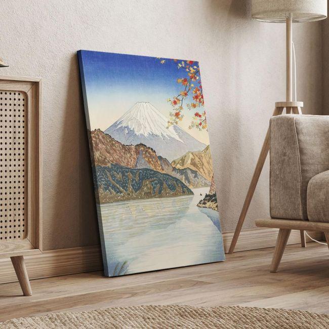 Canvas print Mount Fuji at Lake Ashino, Koichi Okada
