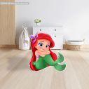 Wooden figure Baby mermaid