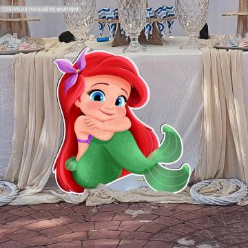 Wooden figure Baby mermaid 2