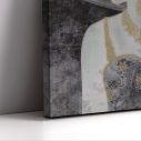 Canvas print, Portrait with gold texture details