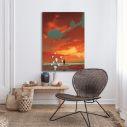 Canvas print, The wanderer and the sea