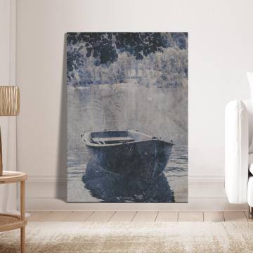 Πίνακας σε καμβά A boat, vintage picture